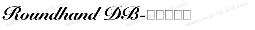 Roundhand DB字体转换